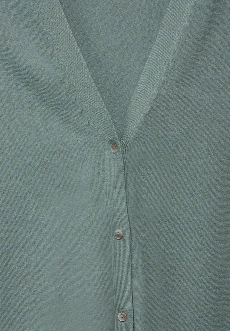 Basic Cardigan steelwood blue melange