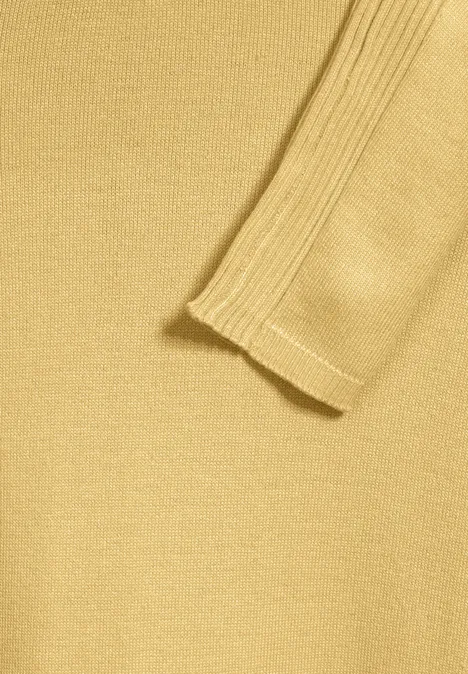 Langer Feinstrickcardigan buttercup yellow