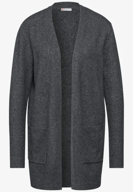 Offener Cardigan gravel grey mel.