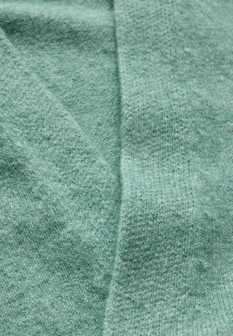 Offener Cardigan sunlit green mel.