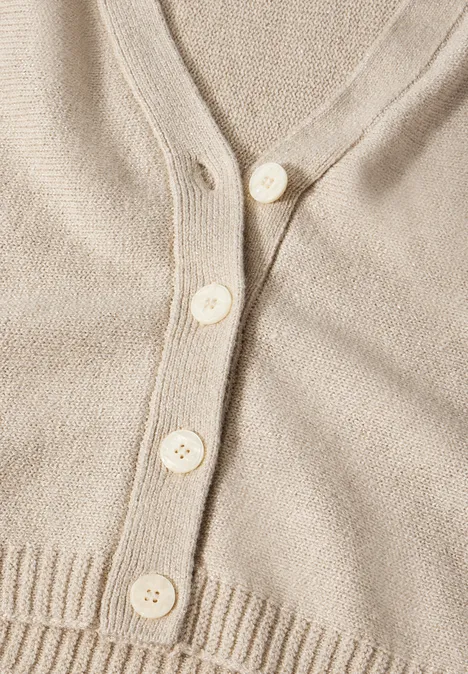 Cardigan chatoyant spring sand melange