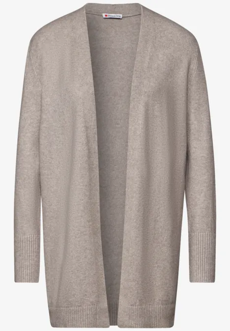Cardigan ouvert breezy beige mel.