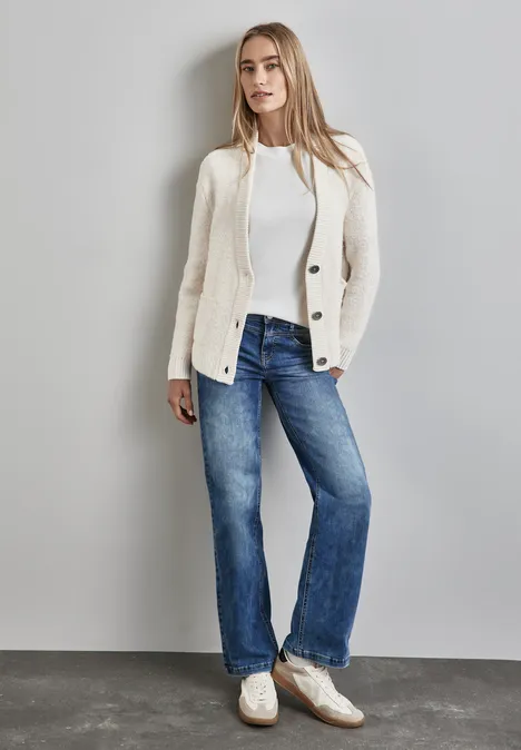 Cardigan en bouclette lucid white