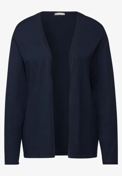 Offene Strickjacke deep blue