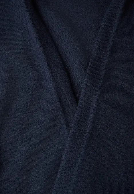 Offene Strickjacke deep blue