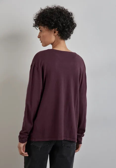 Offene Strickjacke enigma red Offene Strickjacke enigma red