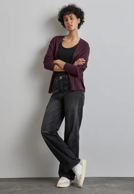 Offene Strickjacke enigma red Offene Strickjacke enigma red