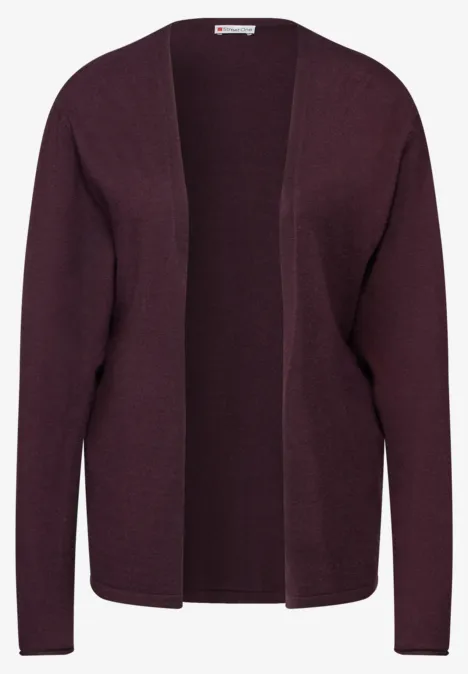 Offene Strickjacke enigma red Offene Strickjacke enigma red