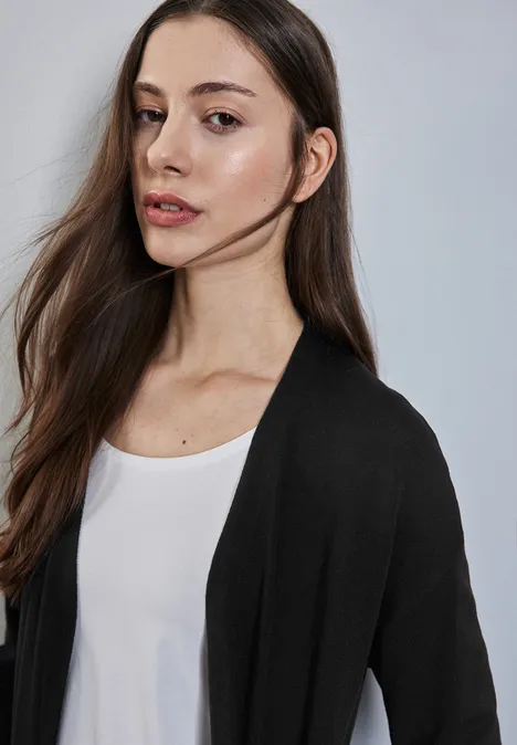 Langer Cardigan Black