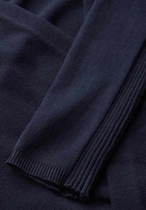 Langer Cardigan deep blue