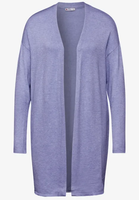Langer Cardigan lilac dusk mel.