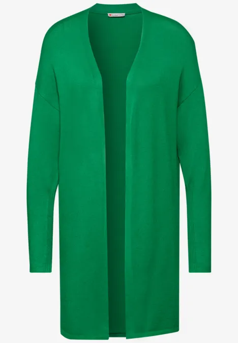 Langer Cardigan glowing green