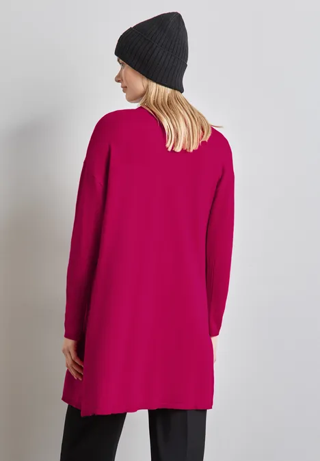 Langer Cardigan juicy berry