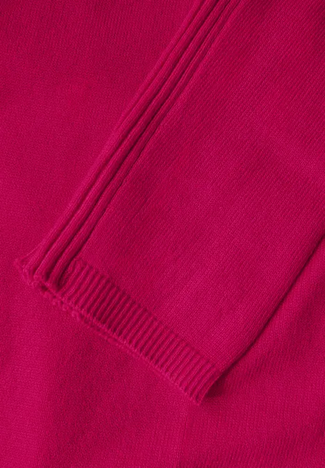 Langer Cardigan juicy berry