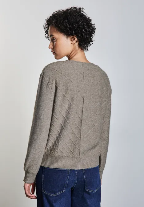 Cardigan mit Struktur breezy beige mel.