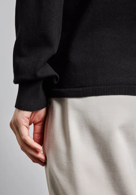 Offener Cardigan Black