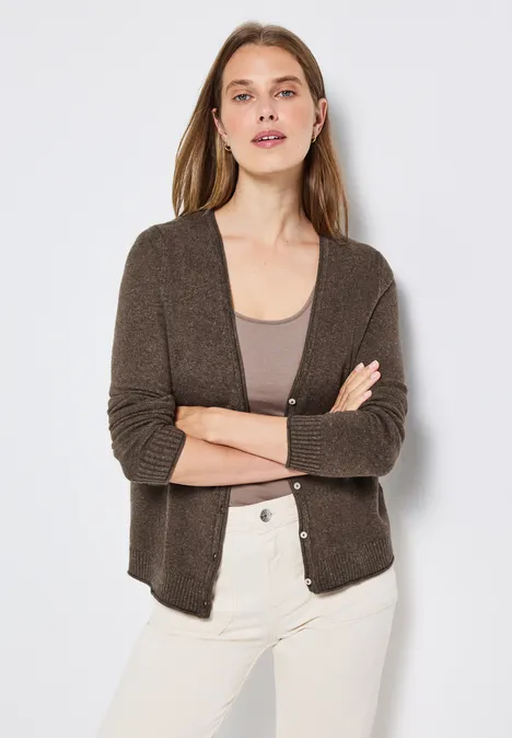 Kort vest nomad brown mel.