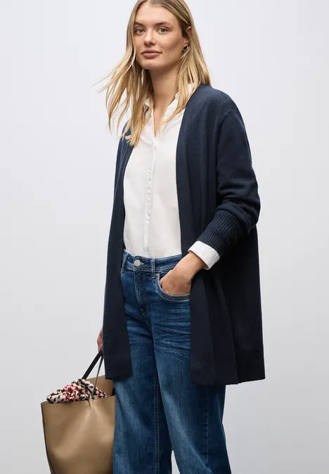 Offener Cardigan deep blue