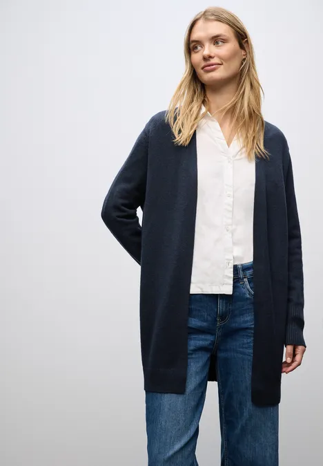 Offener Cardigan deep blue