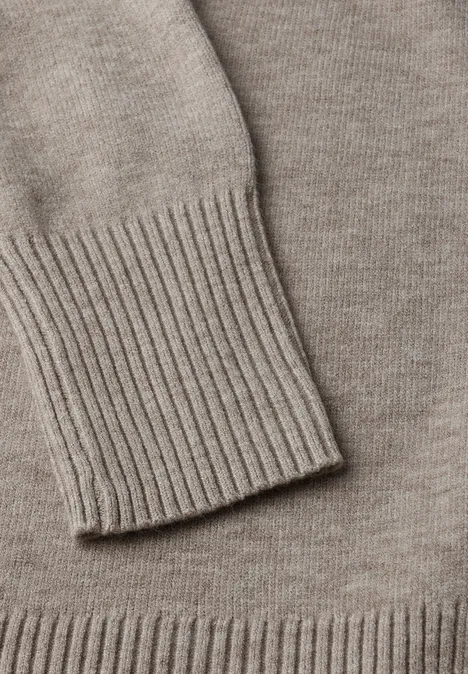 Offener Cardigan sandstone mocha mel.