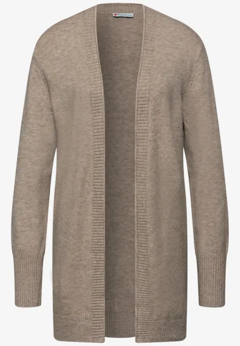 Cardigan avec bord roulé mocha dream mel.