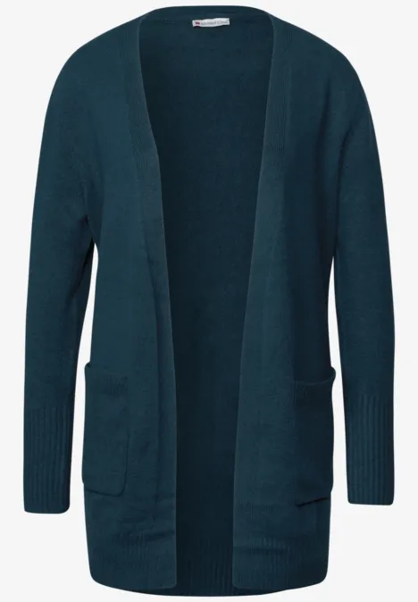 Open vest tide blue mel.