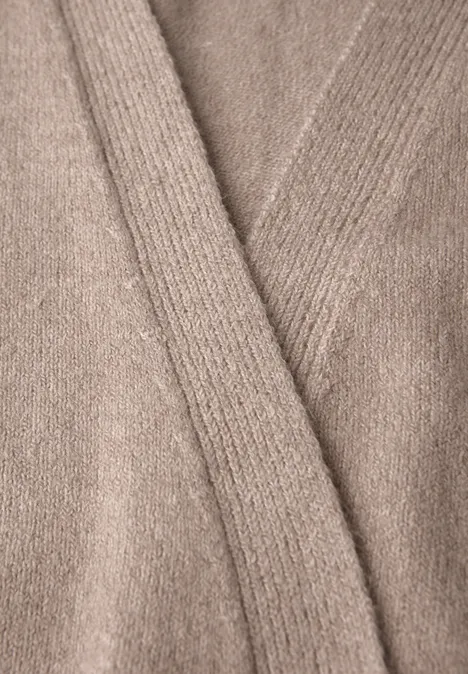 Offener Cardigan sandstone mocha mel.