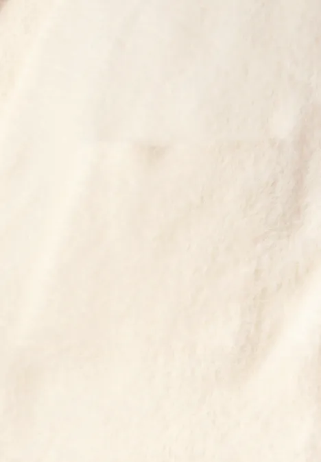 Lang vest van verengaren soft beige