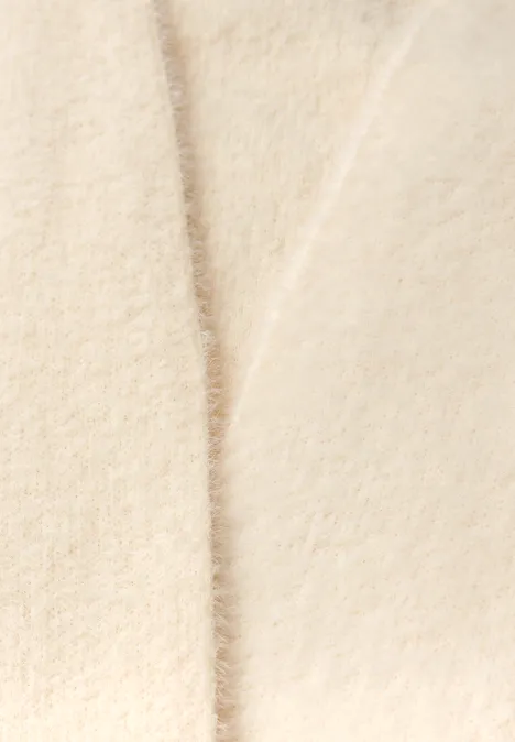 Offener Federgarn-Cardigan soft beige Offener Federgarn-Cardigan soft beige