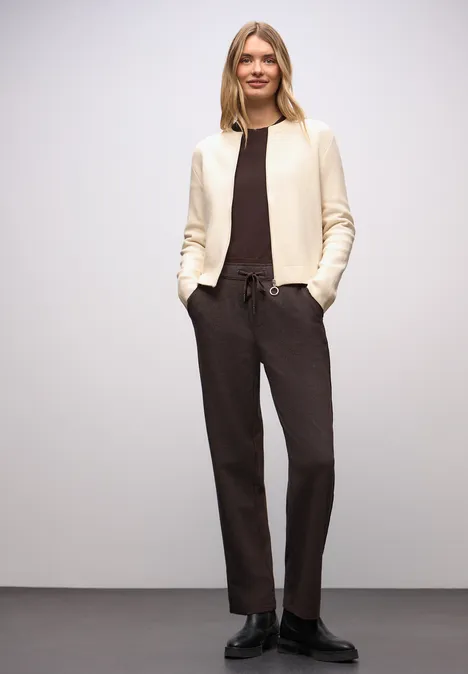 Gezellig vest soft beige