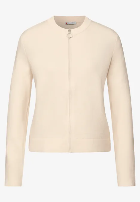 Gezellig vest soft beige