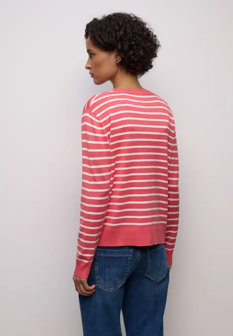 Gestreept vest striking coral Gestreept vest striking coral