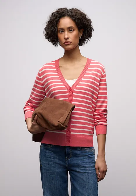 Gestreept vest striking coral Gestreept vest striking coral