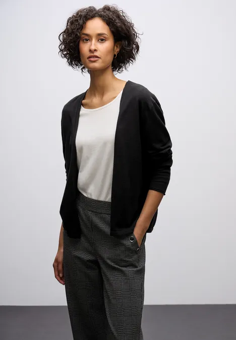 Open vest Black