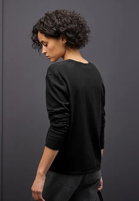 Open vest Black