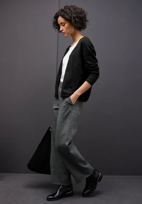 Open vest Black