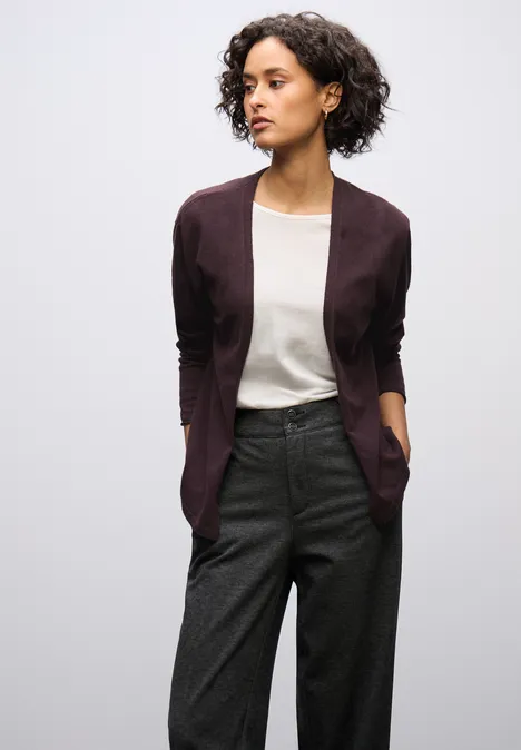 Offener Cardigan jazz berry