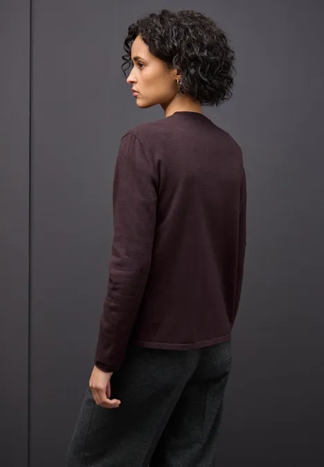 Offener Cardigan jazz berry