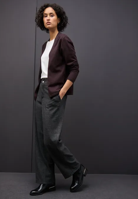 Offener Cardigan jazz berry