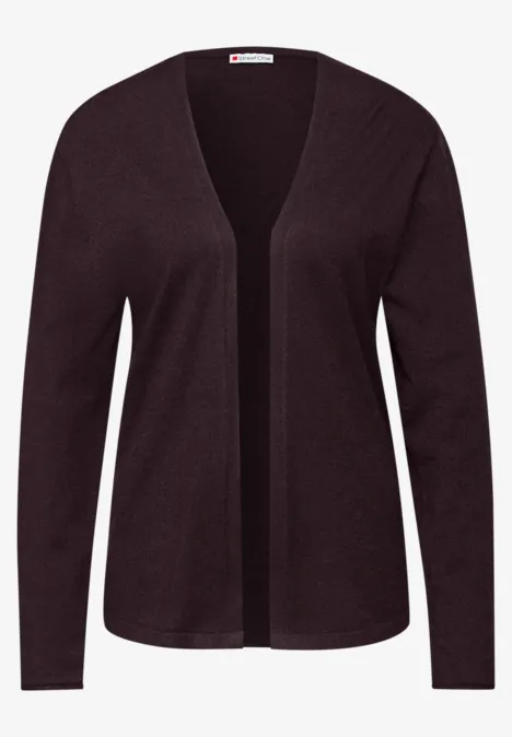 Offener Cardigan jazz berry