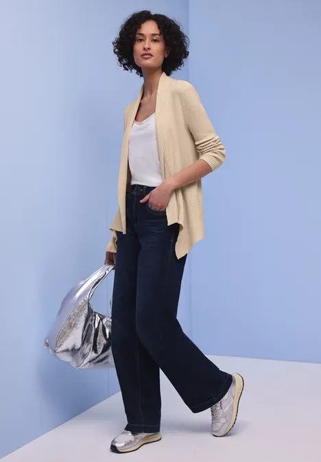 Cardigan Cutline smoke beige