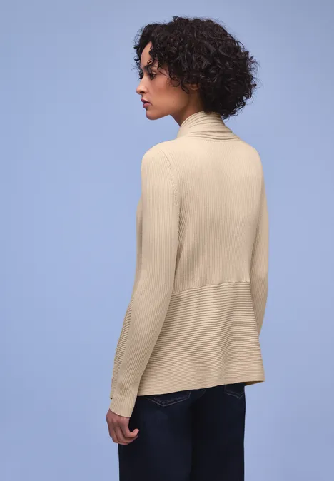 Cardigan Cutline smoke beige