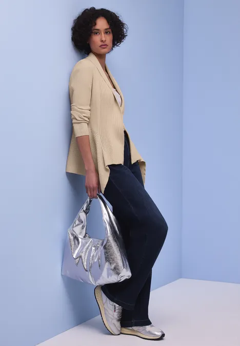 Cardigan Cutline smoke beige