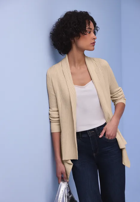 Cardigan Cutline smoke beige