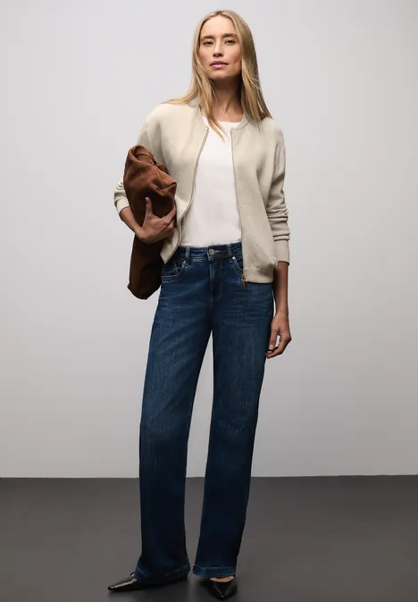 Błyszczący kardigan lucid white