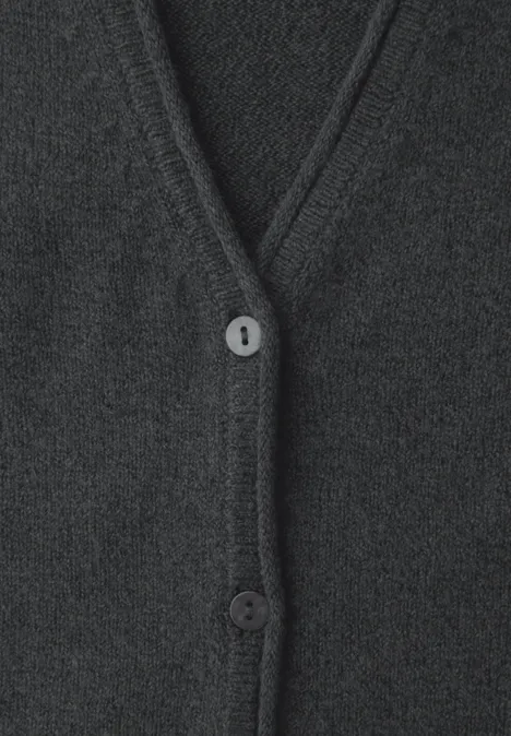 Kuscheliger V-Neck Cardigan gravel grey mel. Kuscheliger V-Neck Cardigan gravel grey mel.