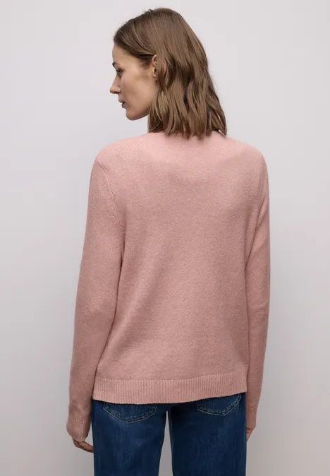 Kuscheliger V-Neck Cardigan faded rose mel.
