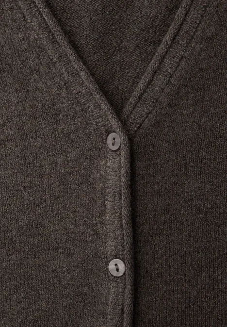 Kuscheliger V-Neck Cardigan rustic brown mel.