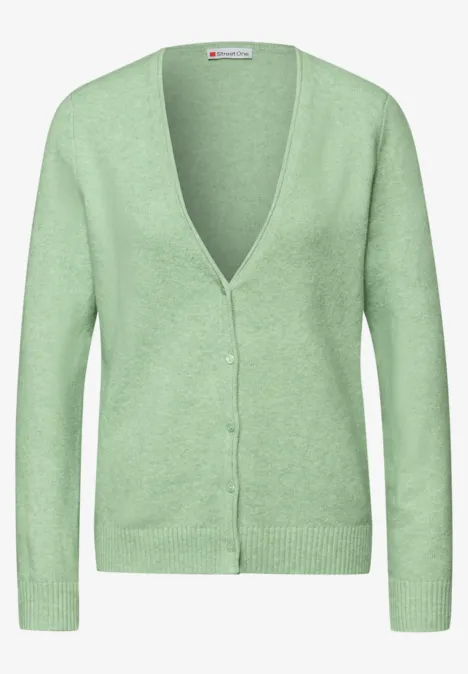 Kuscheliger V-Neck Cardigan pale mint green mel. Kuscheliger V-Neck Cardigan pale mint green mel.