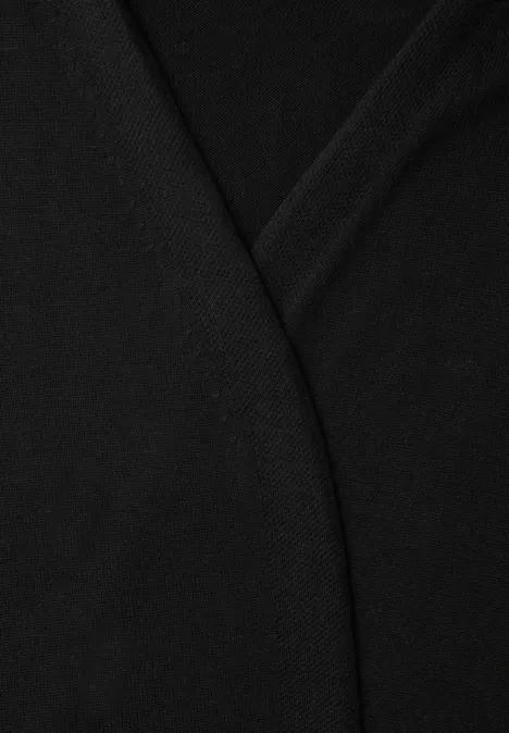 Cardigan in Unifarbe Black